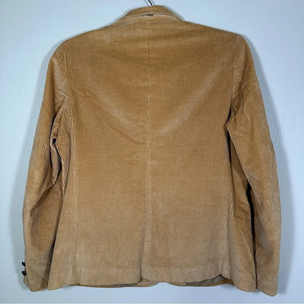 Worthington Women's 16 Blazer Tan Corduroy 100% Cotton Vintage Made in‎ Japan